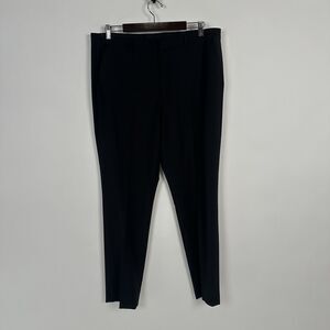 Express Men’s Dress Pants 36x31 Black Wool Stretch Extra Slim Flat Front Preppy